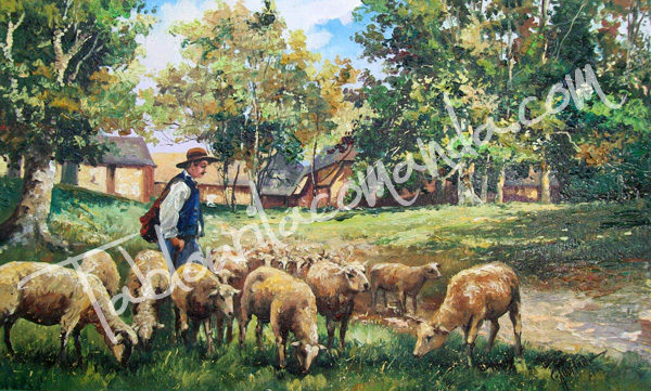 Turma de oi la pascut