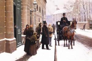 Jean Béraud Iesirea lui Burgeois