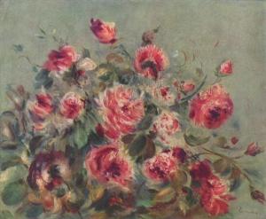 Pierre-Auguste Renoir Vase mit Rosen