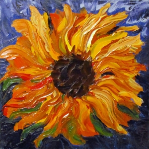 Floarea Soarelui- Lucrare in cutit